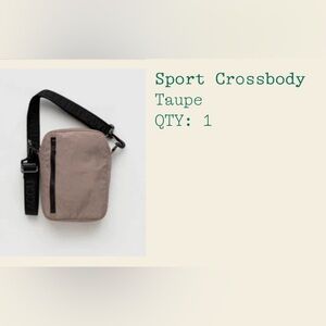 Baggu Sport Crossbody Taupe
